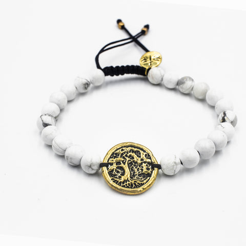 Image of HOWLITE GOLDAN TREE